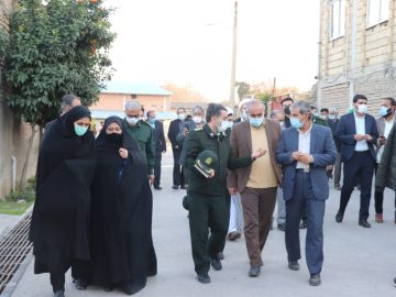 بازدید دستگاه های اجرایی شهر گرگان از مناطق حاشیه نشین