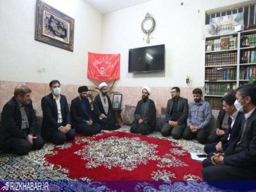 دیدار دکتر آقامحمدی با خانواده‌های شهیدان اصلانی و دارایی