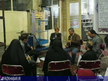 نشست صمیمی دکتر آقامحمدی با مدیران خانه‌های محلات شوش و مظاهری